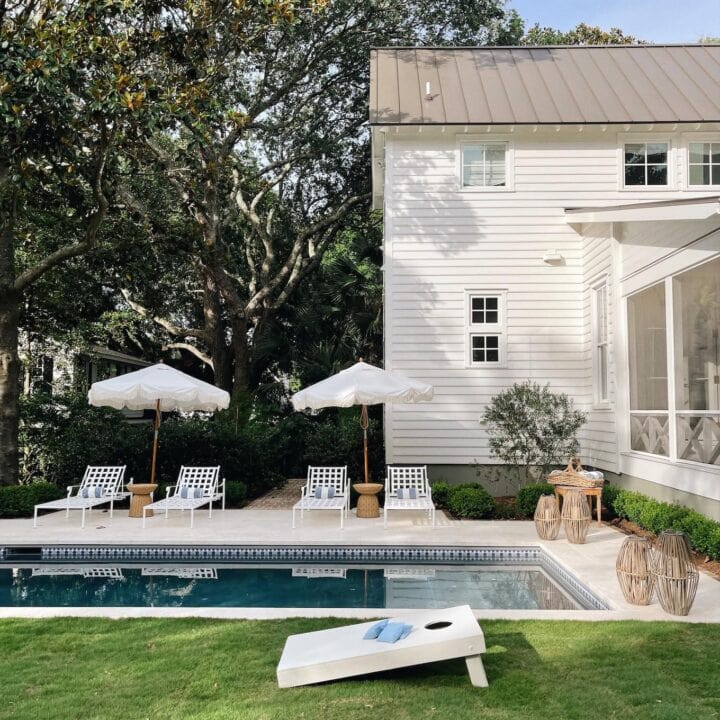 Image for Crisp White Umbrellas & Loungers 