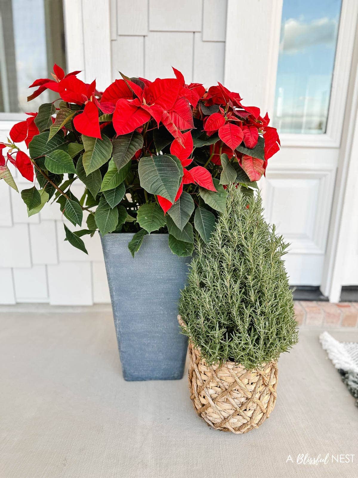 Christmas Planters For Front Porch