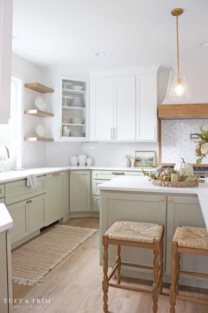 Light Green Kitchen Cabinet Colors | A Blissful Nest