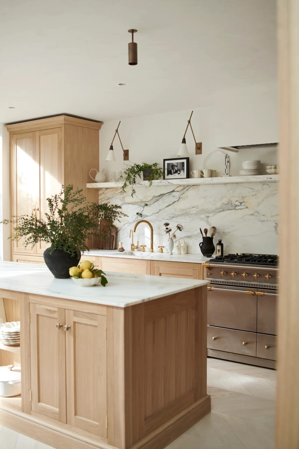 Oak Kitchen Cabinet Colors | A Blissful Nest