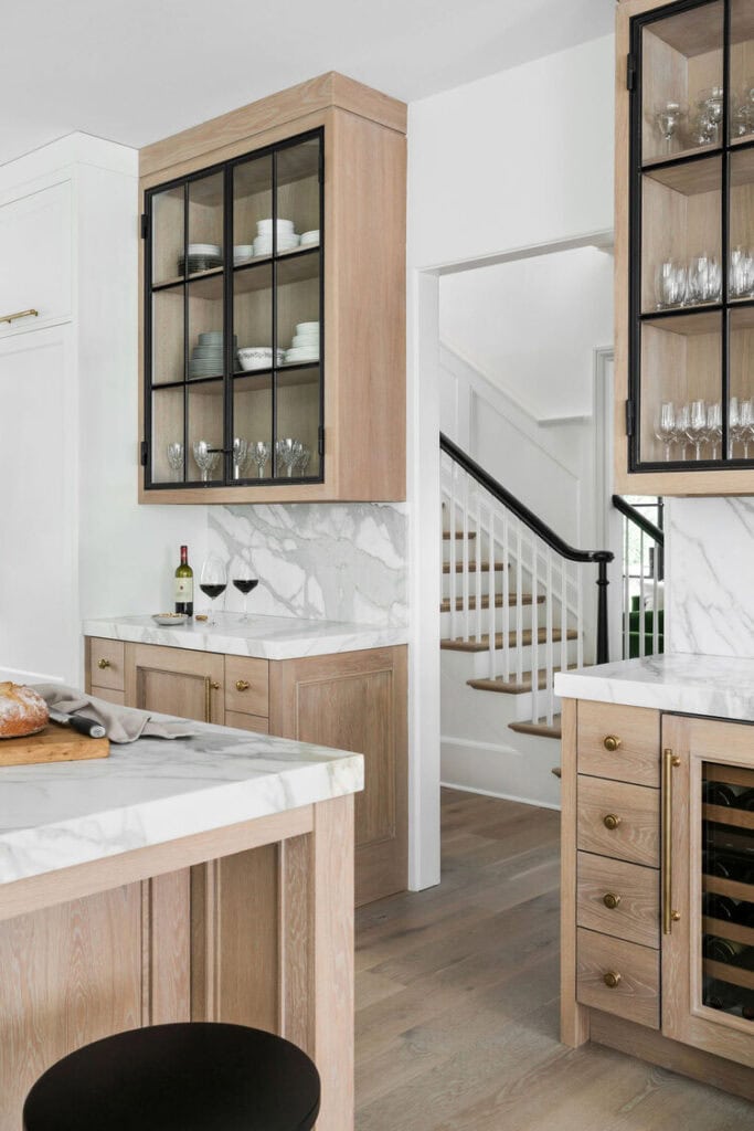 Oak Kitchen Cabinet Colors | A Blissful Nest