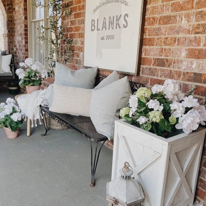 Image for Geraniums In Criss-Cross Planters