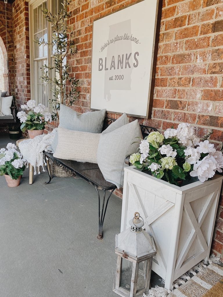 Outdoor Artificial Flower Arrangements | A Blissful Nest