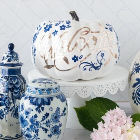 Image for DIY Blue & White Chinoiserie Pumpkins