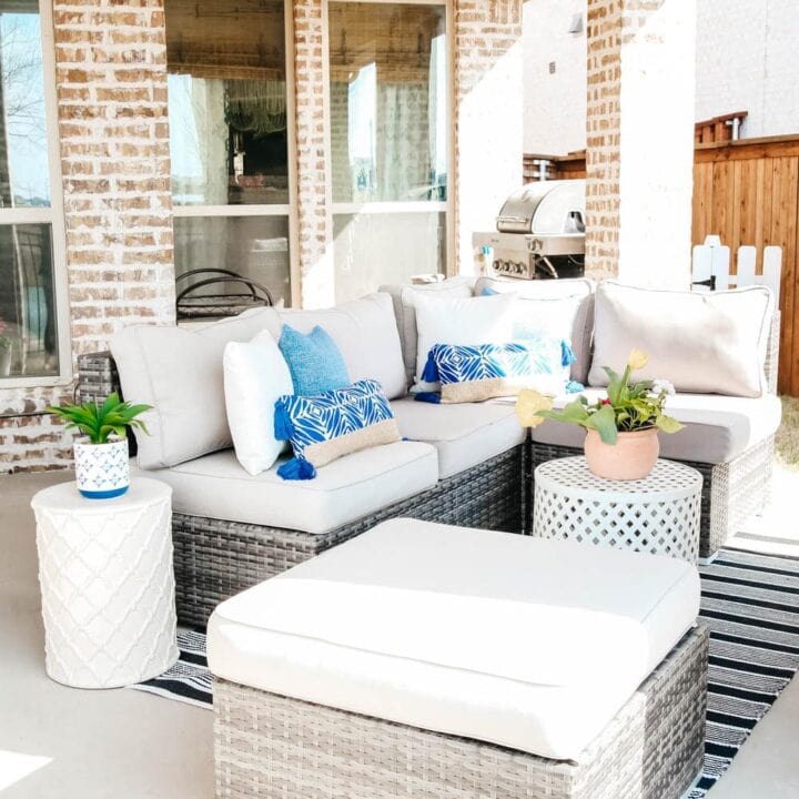 Image for Gray Sectional With Bright Pillows