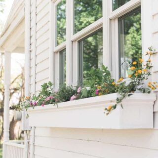How To Make A Window Box With Artificial Flowers | A Blissful Nest