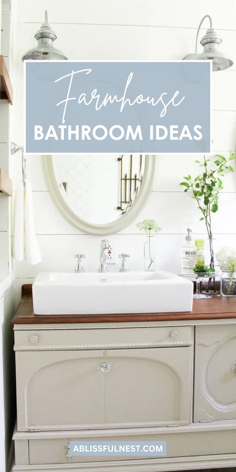 Farmhouse Bathroom Ideas | A Blissful Nest