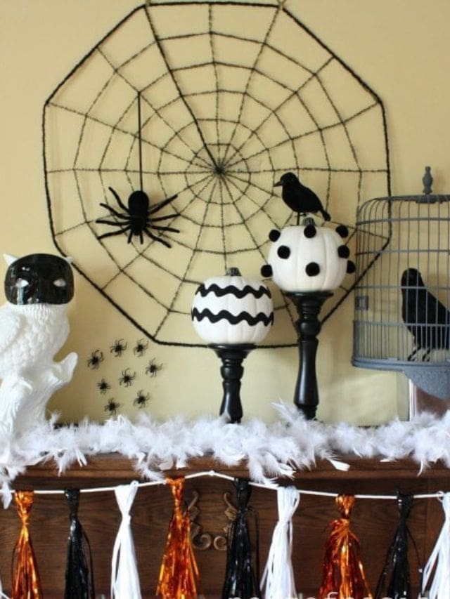 Inspiring and Spooky Halloween Mantel Ideas-Webstories- Cover