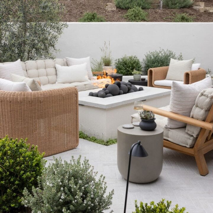 Image for Comfy Chairs & Sleek Fire Pit Setup
