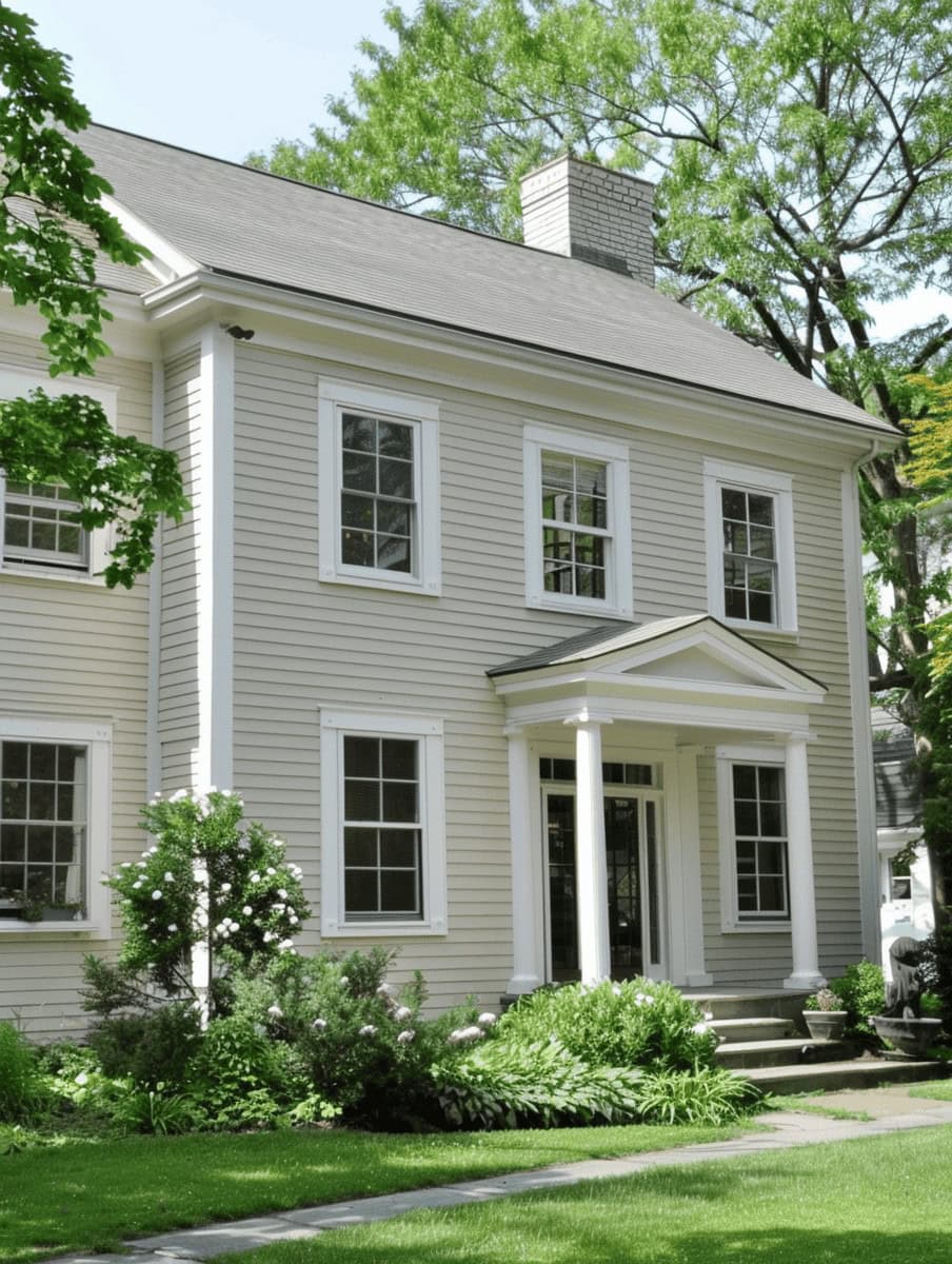 Beige And White House Exterior Paint Colors