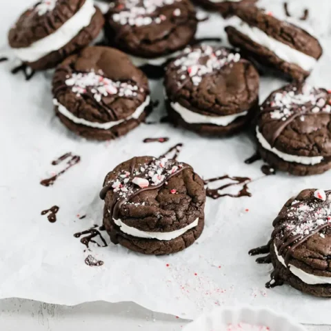 Image for Peppermint Mocha Cookie Sandwiches