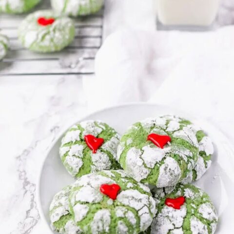 Image for Homemade Grinch Crinkle Cookies