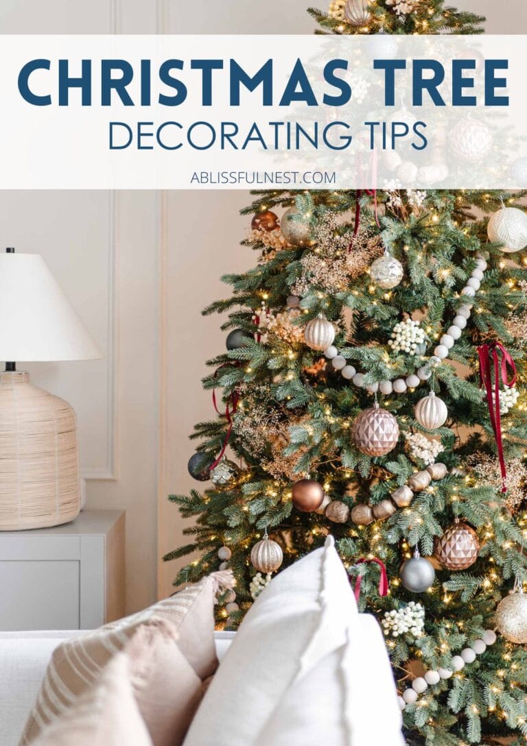 Christmas Tree Decorating Tips | A Blissful Nest
