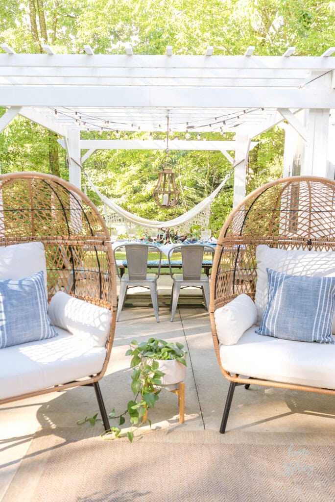 Coastal Front Porch Decor | A Blissful Nest