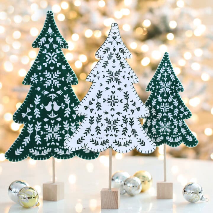 Image for Scandinavian Felt Christmas Trees