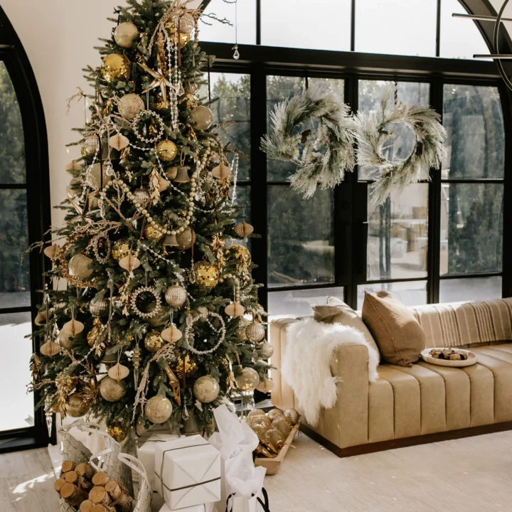 Image for Gold Ornaments + Pearl Garlands