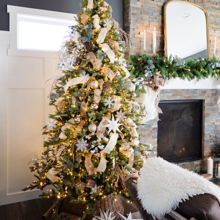 Image for Gold Ribbons, Pinecones, & Soft Lights