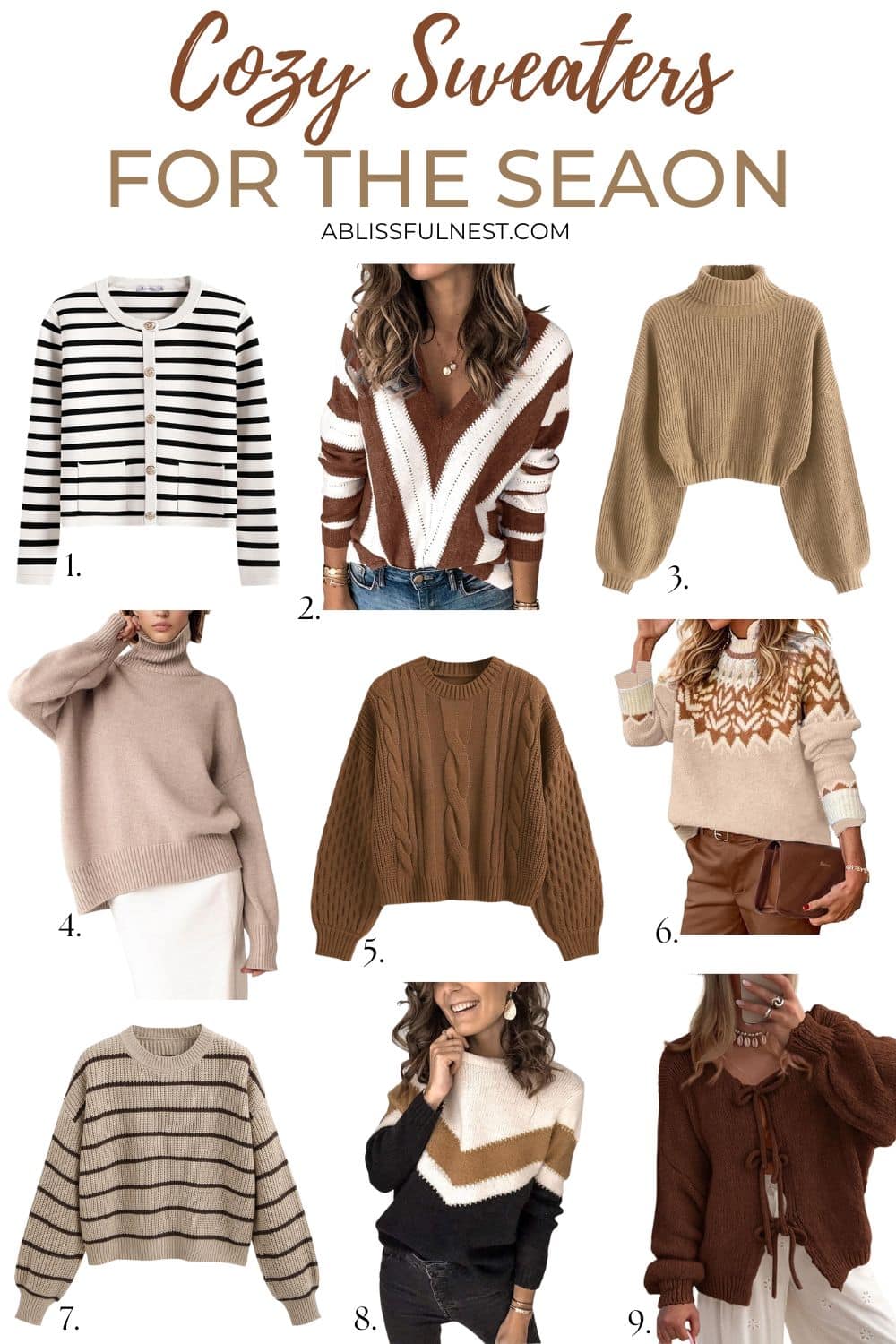 Cozy Sweaters For The Season
