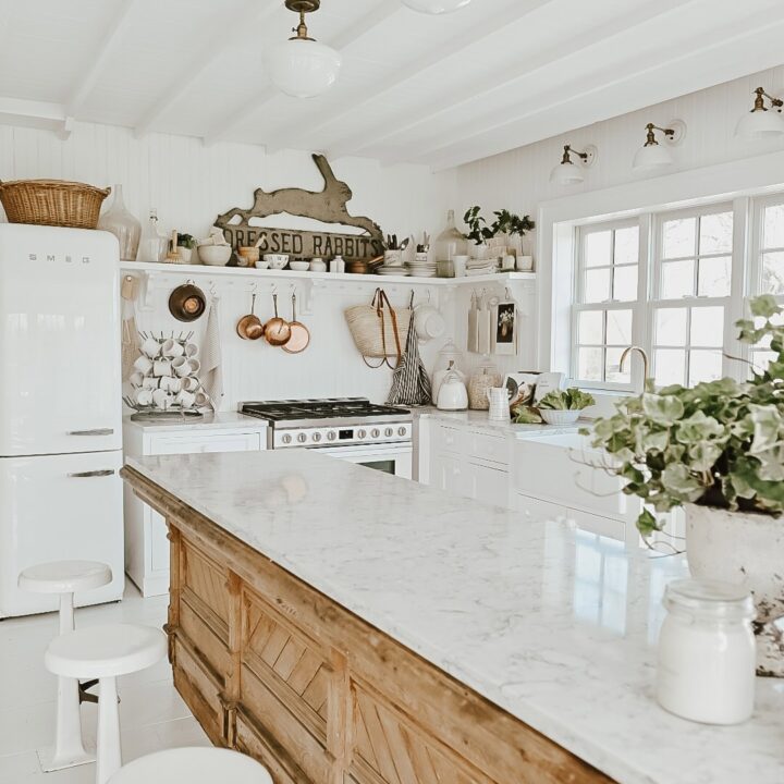 Image for White Cabinet & Woold Island