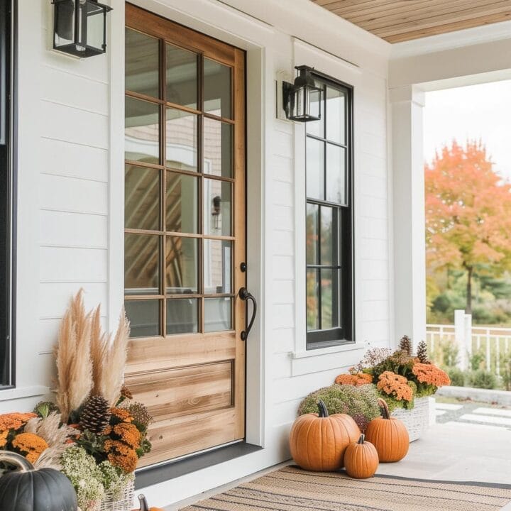 Image for Orange Pumpkins & Fall Flowers