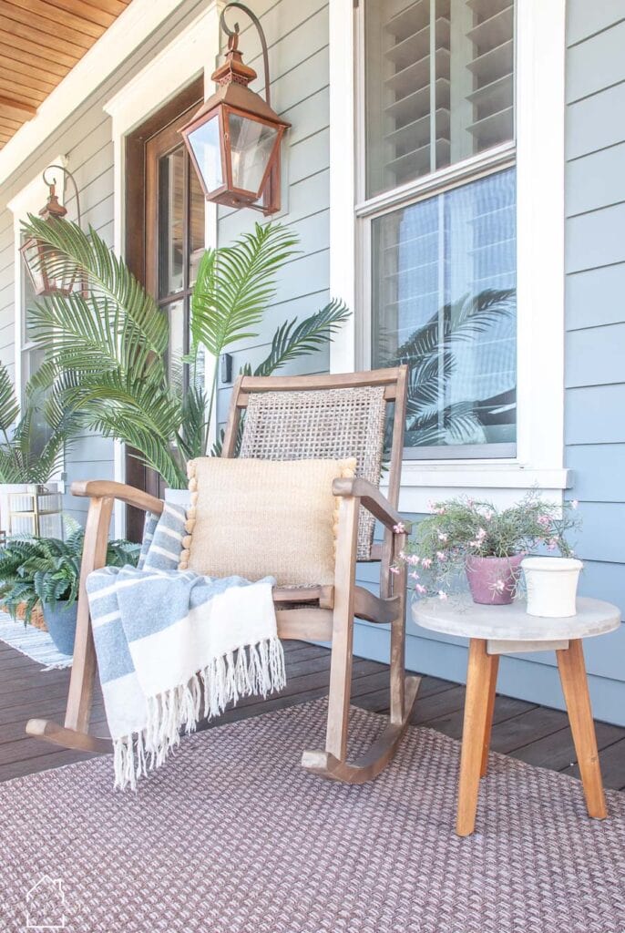 Coastal Front Porch Decor | A Blissful Nest