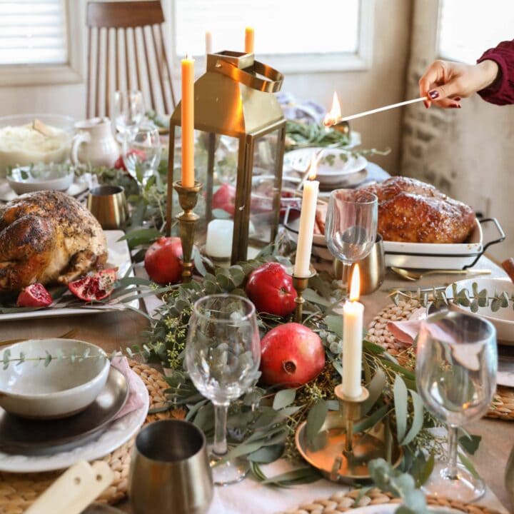 Image for Fresh Eucalyptus, Promeganates, & Gold Accents