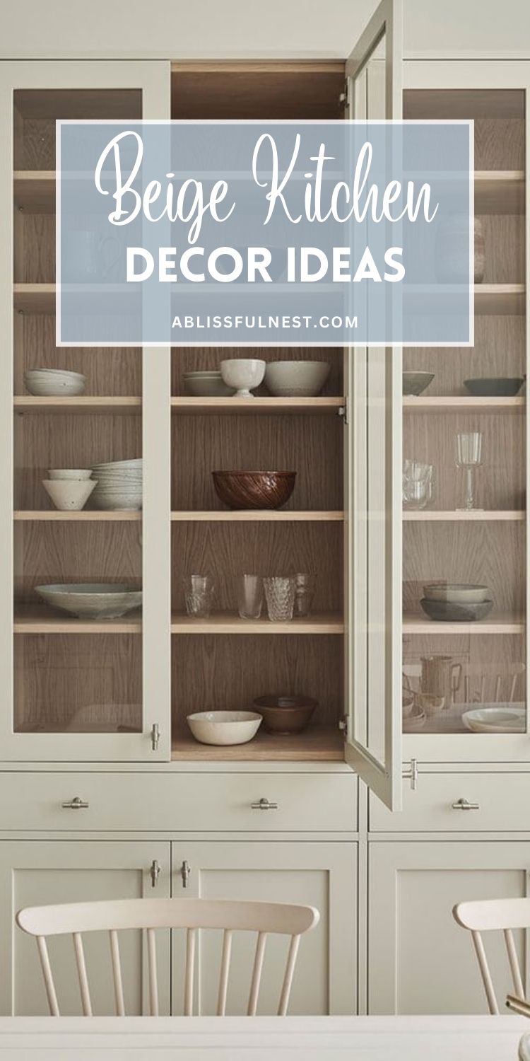 Beige Kitchen Decor Ideas | A Blissful Nest