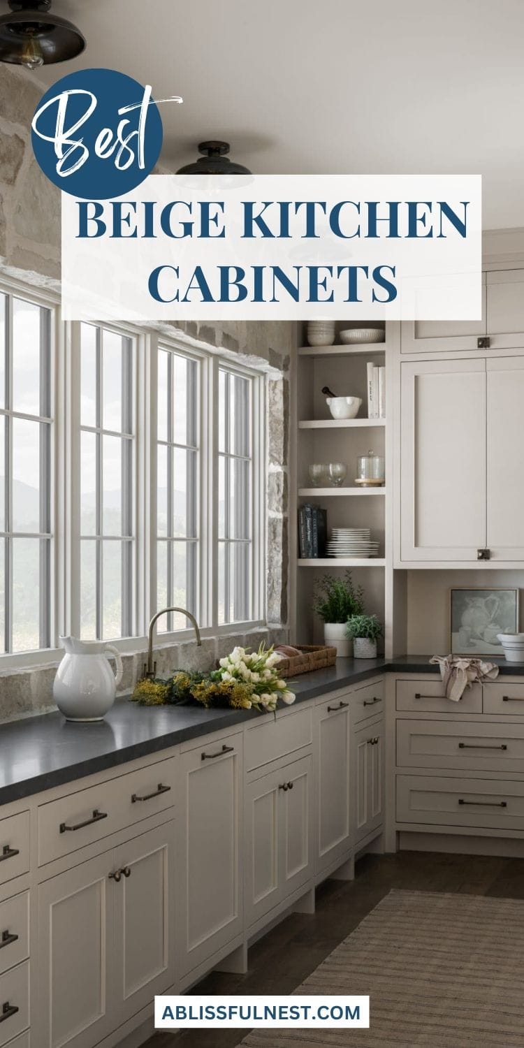 Best Beige Kitchen Cabinets | A Blissful Nest