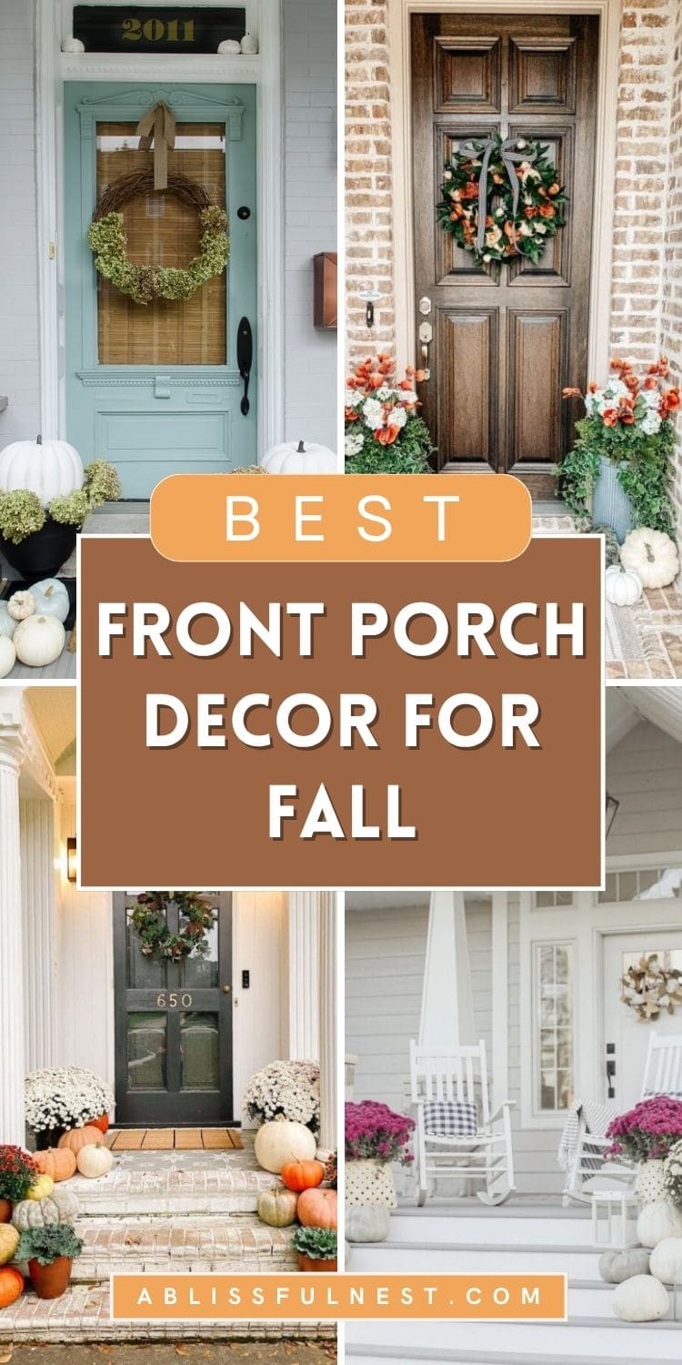 Front Porch Decor For Fall | A Blissful Nest