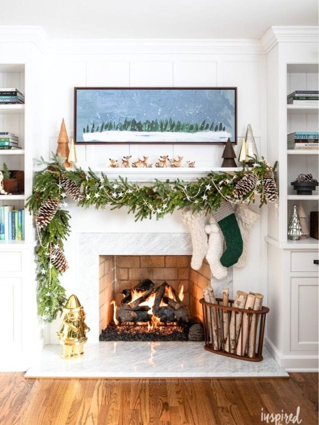 Traditional Christmas Mantel Ideas-Webstories- Cover