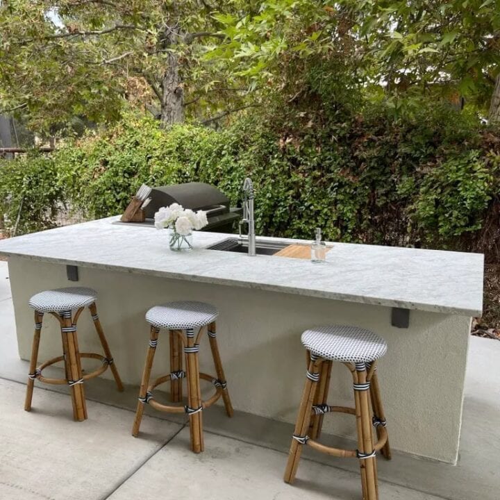 Image for Patio Grill Island With High Stools