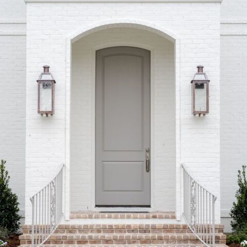 Image for Bright White Exterior With Soft Beige Doors