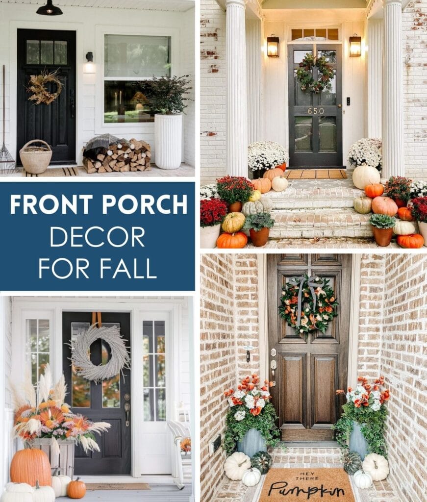 Front Porch Decor For Fall | A Blissful Nest
