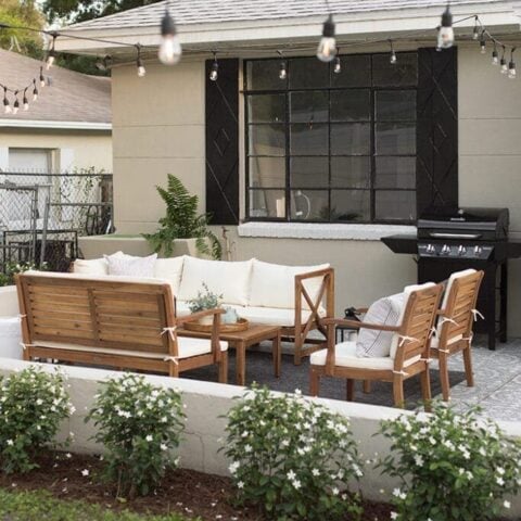 Image for String Lights + Cozy Seating Arrangement