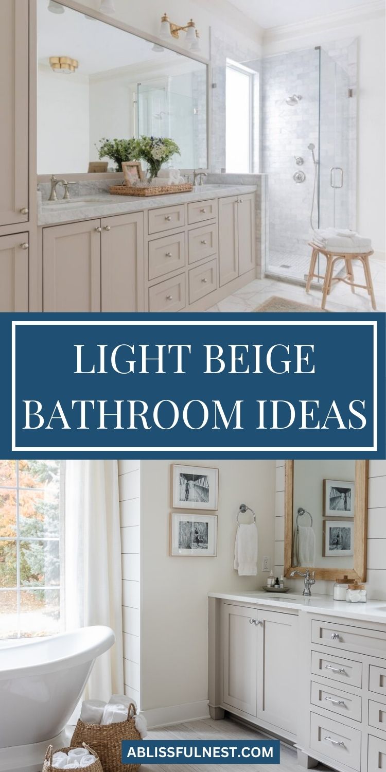 Light Beige Bathroom Ideas A Blissful Nest