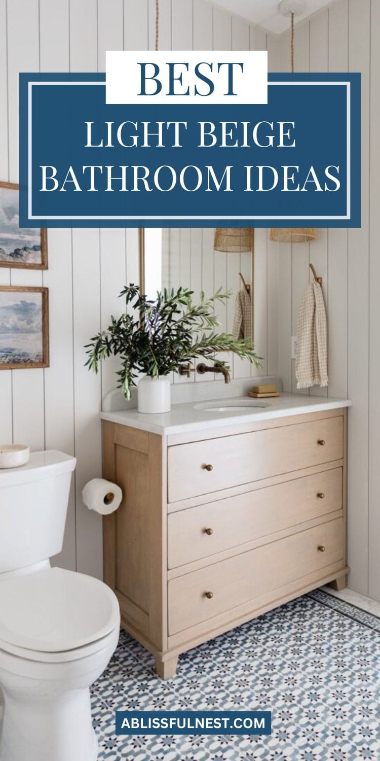 Light Beige Bathroom Ideas A Blissful Nest