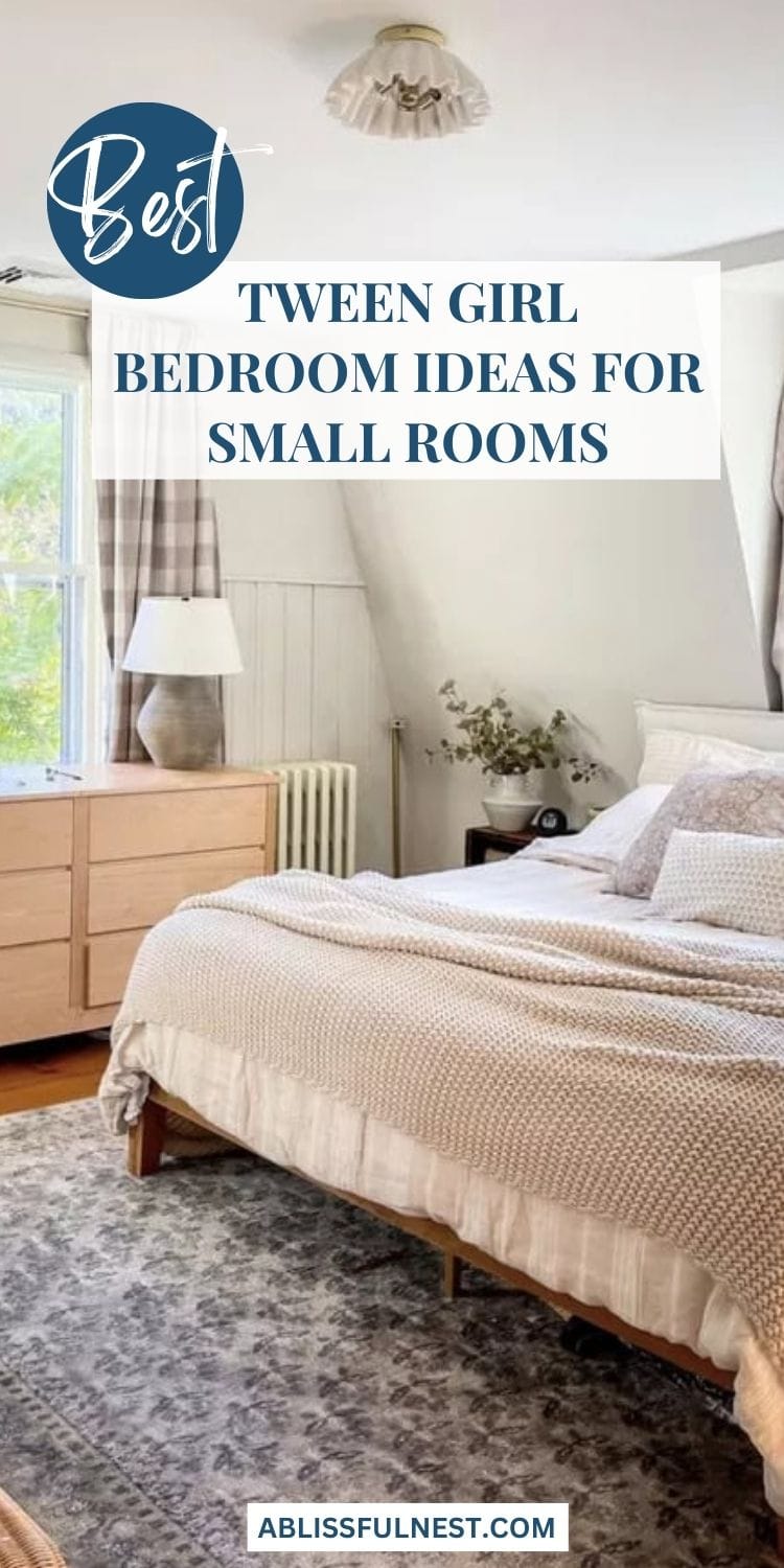 Tween Girl Bedroom Ideas For Small Rooms | A Blissful Nest