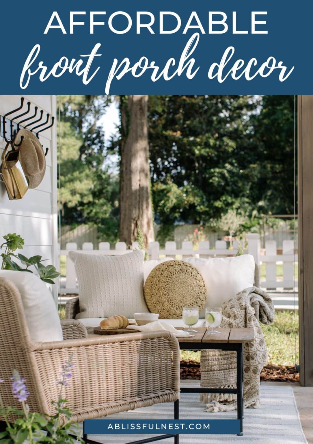 Affordable Front Porch Ideas | A Blissful Nest