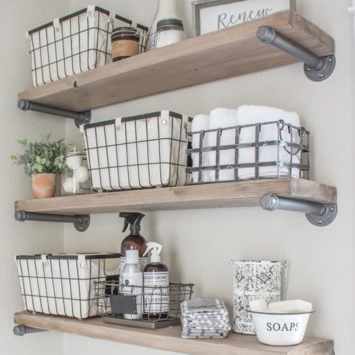 Image for Pipe Brackets & Solid Wooden Shelves