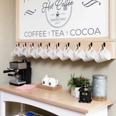 Image for Welcoming "Freshly Brewed" Sign + Plenty Of Hooks
