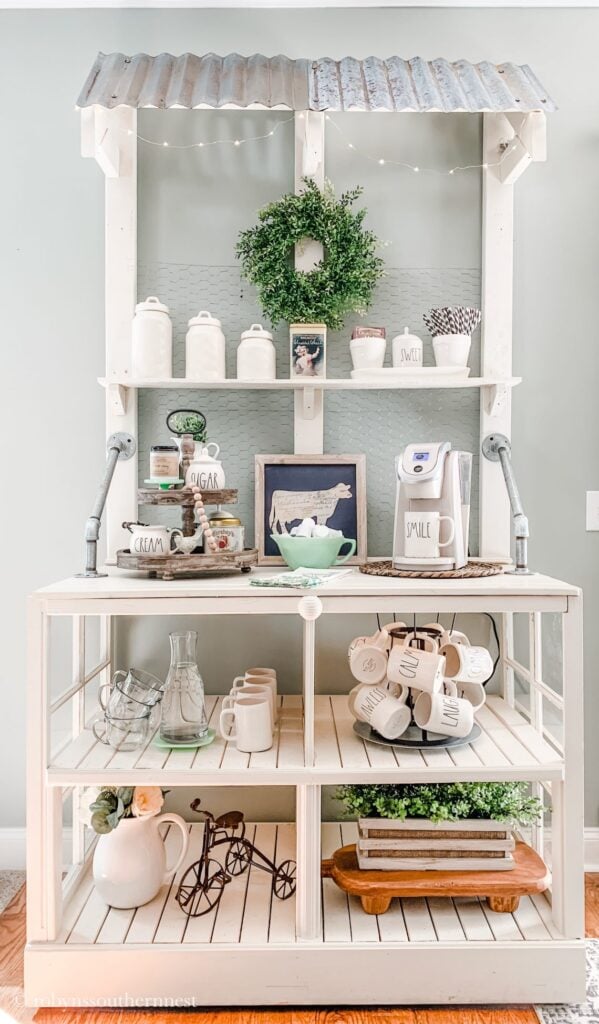 Farmhouse Coffee Bar Ideas | A Blissful Nest