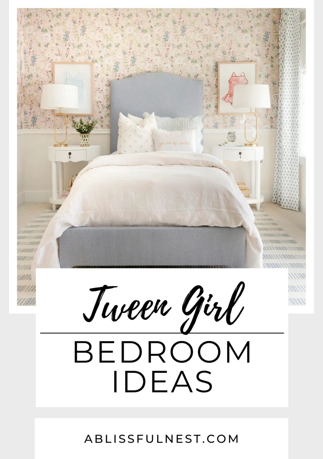 Tween Girl Bedroom Ideas | A Blissful Nest