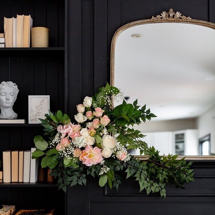 Image for Bright Pink & White Roses Paired With Lush Greenery