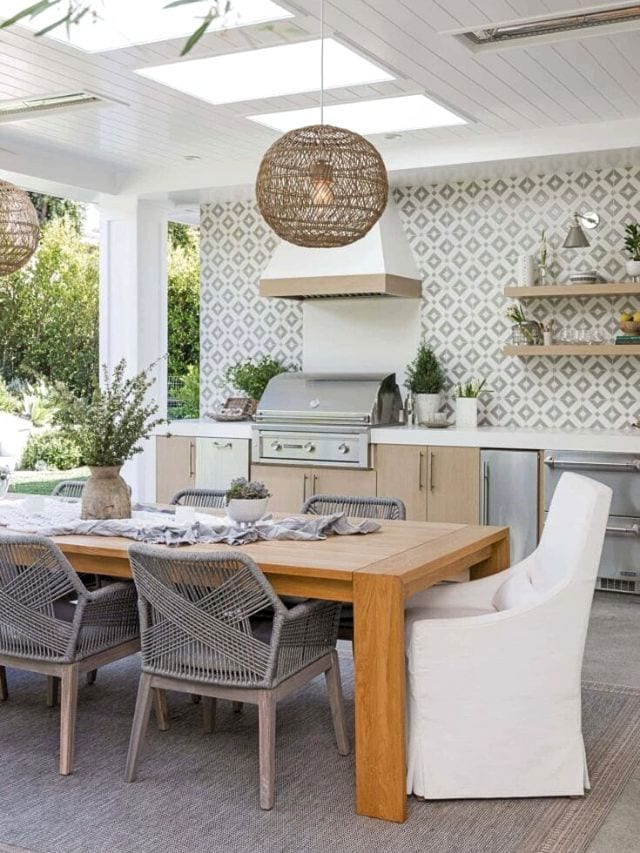 Backyard Patio Grill Ideas- Cover