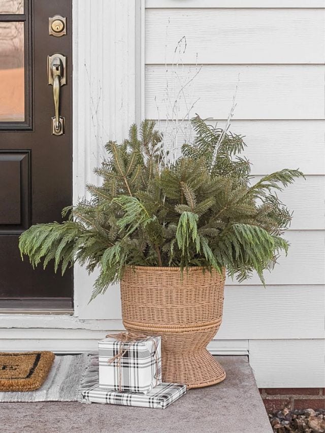 Winter Planters For The Front Porch- Cover