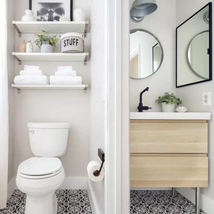 Image for Open Shelves Above The Toilet