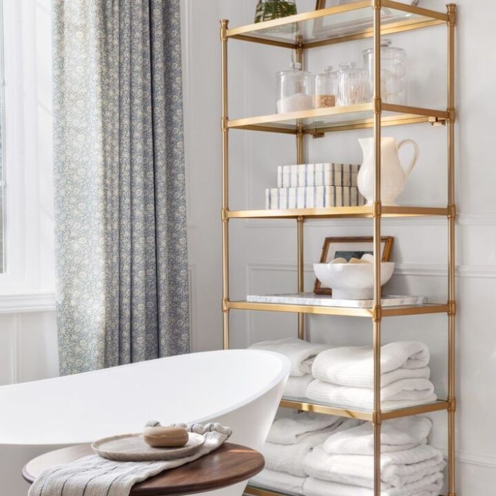 Image for Tall Gold Shelf