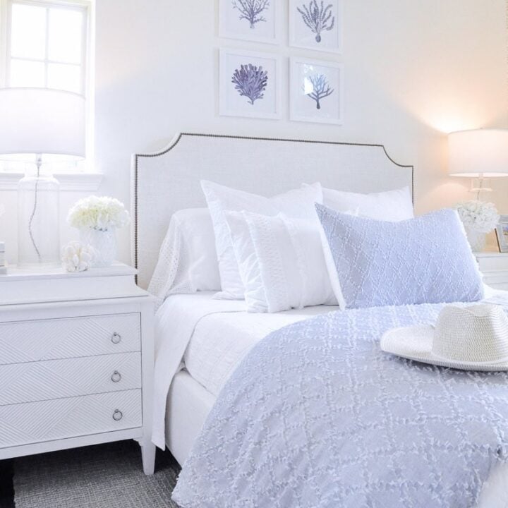 Image for Light Lavender Bedding With White Coastal Accents