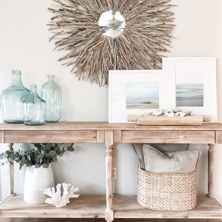 Image for Driftwood Mirror + Glass Vases