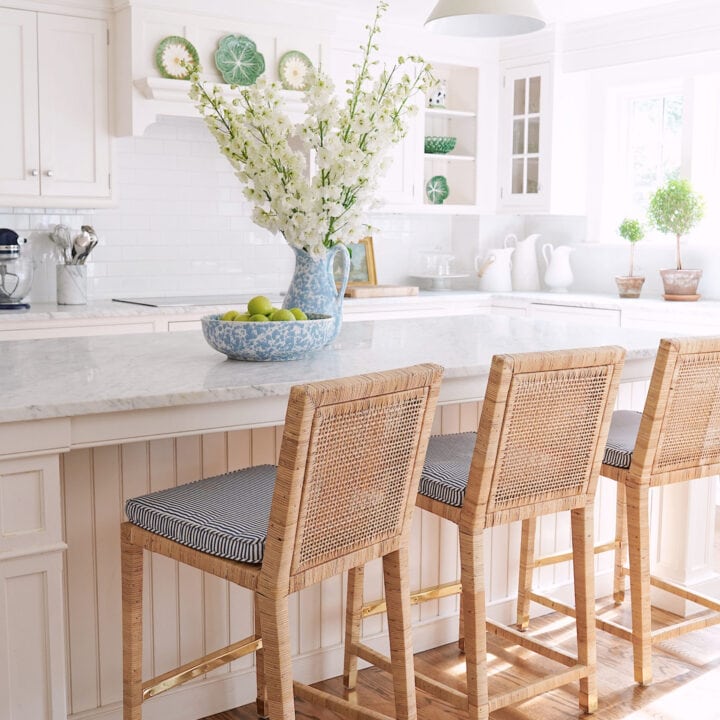 Image for Wicker Barstools & A Vase Of Fresh Flowers